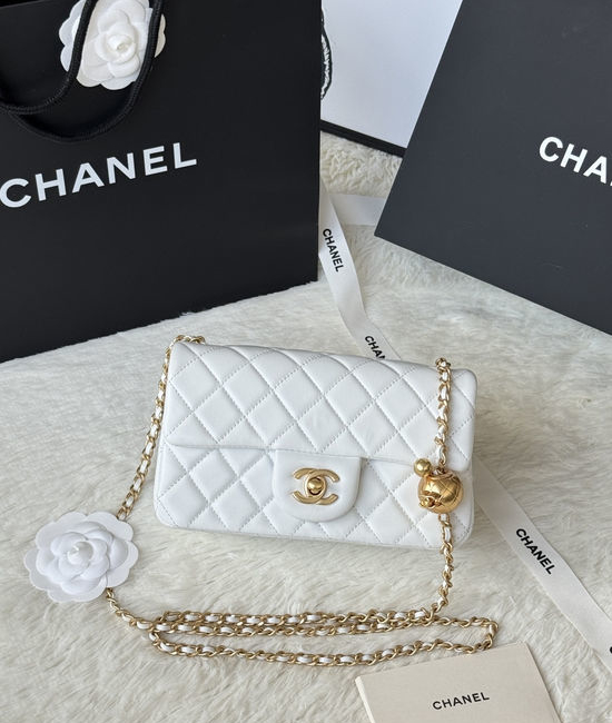 Chanel Classic Flap Mini Quilted Lambskin Crossbody Bag AS1787