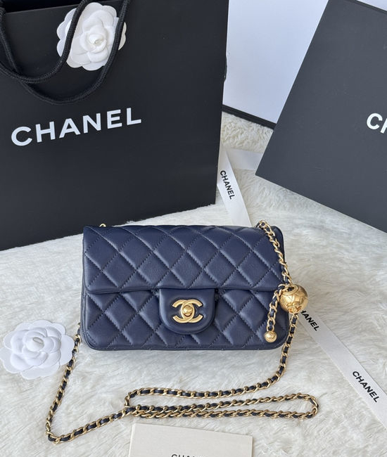 Chanel Classic Flap Mini Quilted Lambskin Crossbody Bag AS1787