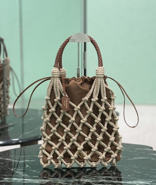 Prada Woven Lace Handbag 1BC111