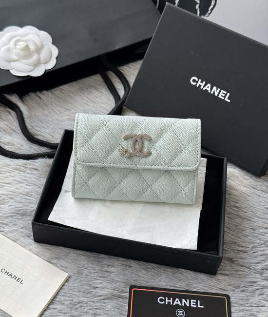 Chanel Caviar Leather Bi-Fold Card Holder 4812