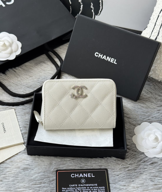 Chanel Zipper Card Holder Wallet 4815