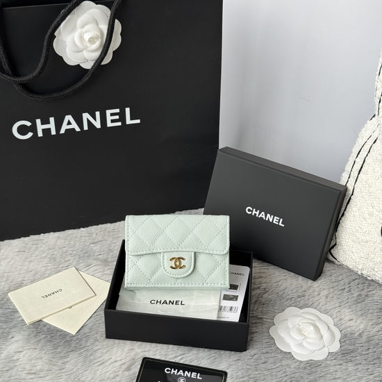 Chanel Wallet Quilted Leather Trifold AP280