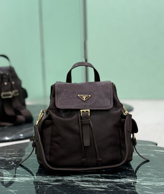 Prada Explore Leather Backpack 1BZ080