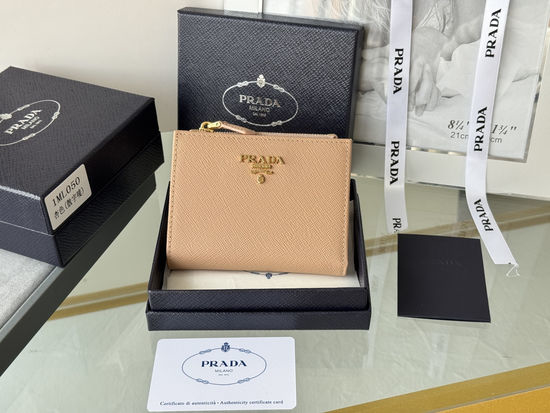 Prada Saffiano Leather Short Wallet 1ML050