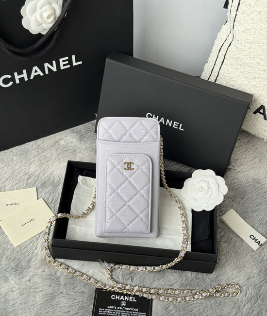 Chanel Ohane Caviar Leather Chain Crossbody Bag AP1040
