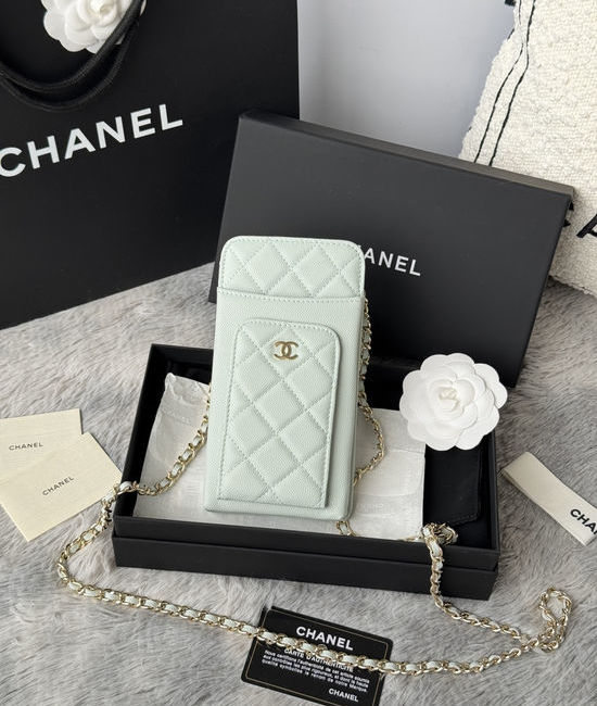 Chanel Wallet Caviar Leather Chain Crossbody AP1040