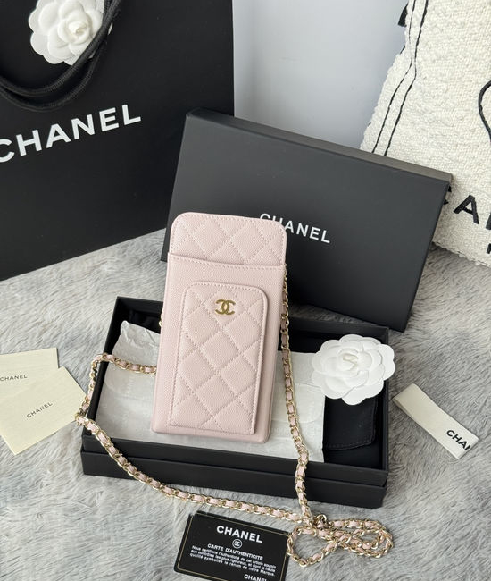 Chanel Wallet Caviar Leather Chain Crossbody AP1040