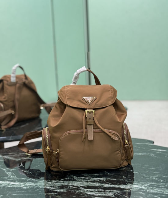 Prada Nylon Multi Pocket Backpack 1BZ081