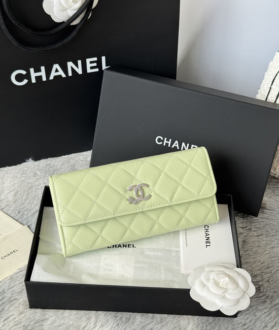 Chanel Caviar Leather Bi-fold Wallet AP3774