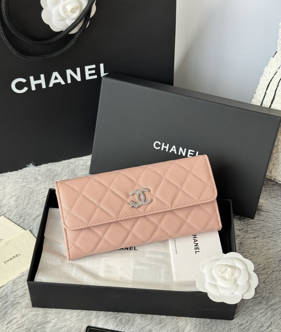 Chanel Caviar Leather Bi-fold Wallet AP3774
