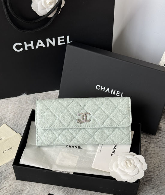Chanel Caviar Leather Bi-fold Wallet AP3774