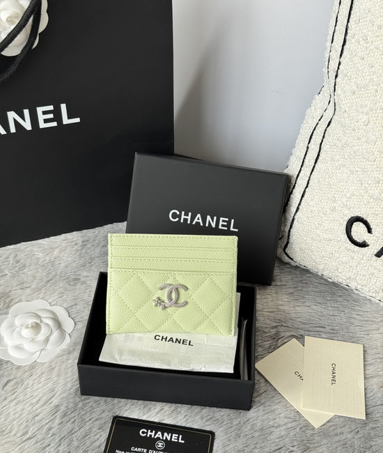 Chanel Caviar Leather Card Holder AP4864