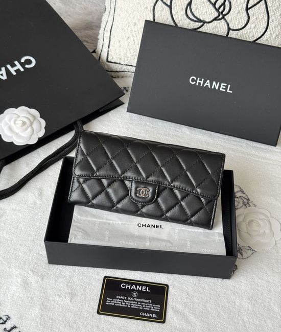 Chanel Classic Long Lambskin Wallet A80758