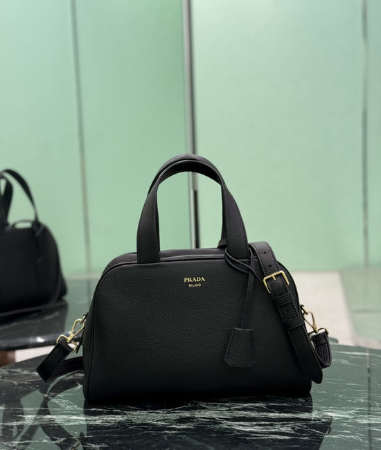 Prada Grained Leather Top Handle Bag 1BB148