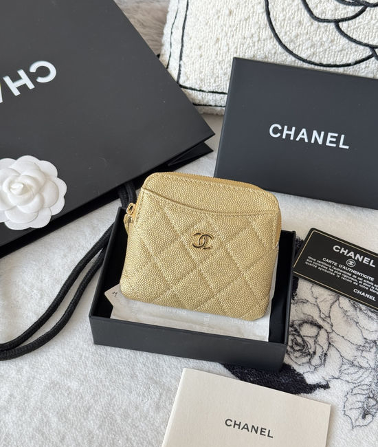 Chanel Mini Wallet Practical with Gold Buckle AP2111