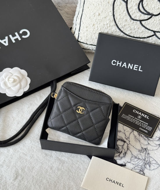 Chanel Caviar Leather Mini Coin Purse AP2111