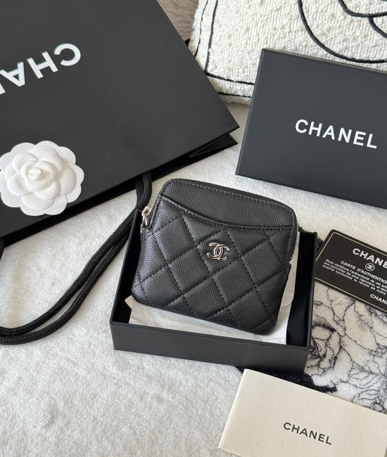 Chanel Caviar Leather Mini Coin Purse AP2111