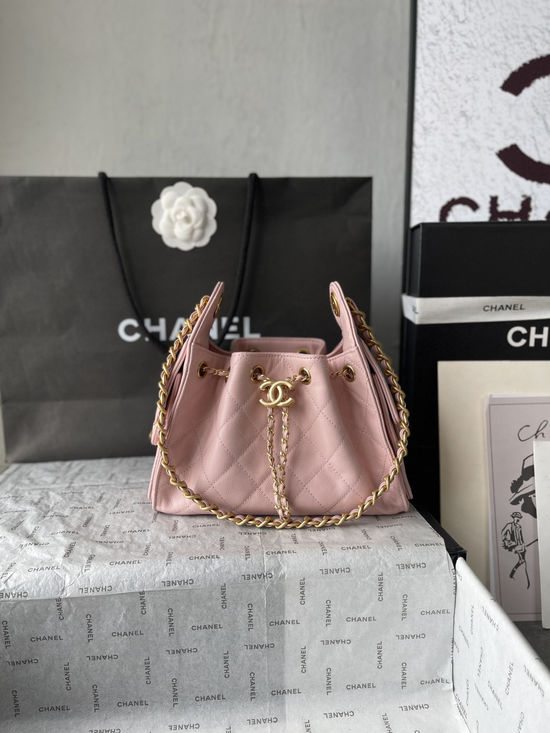 Chanel hobo Drawstring Bucket Bag AS5631