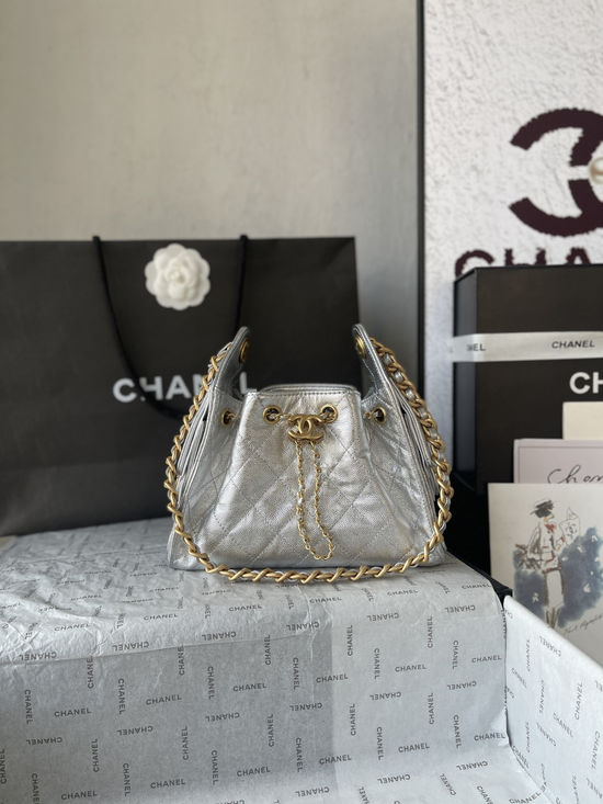 Chanel hobo Drawstring Bucket Bag AS5631