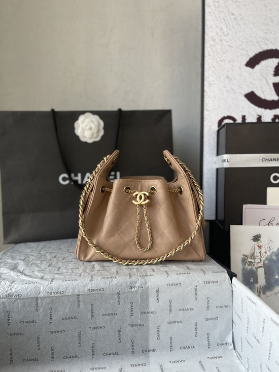 Chanel hobo Drawstring Bucket Bag AS5631