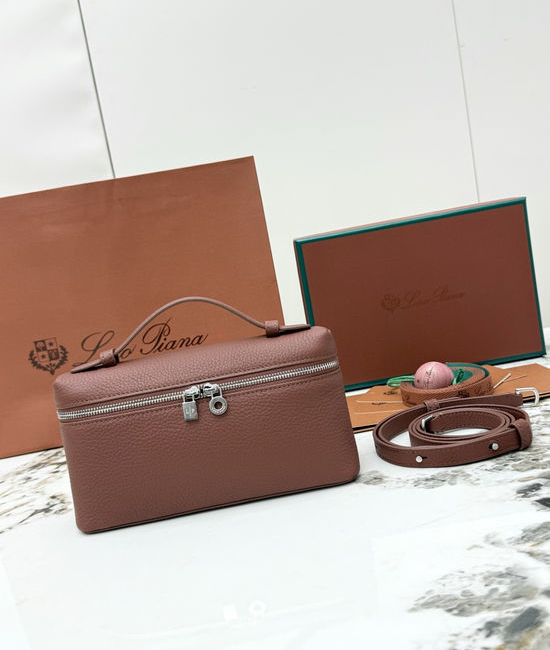 Loro Piana Extra Pocket Leather Crossbody Bag 5968