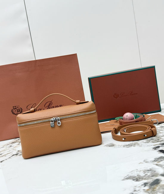 Loro Piana Extra Pocket Leather Crossbody Bag 5967