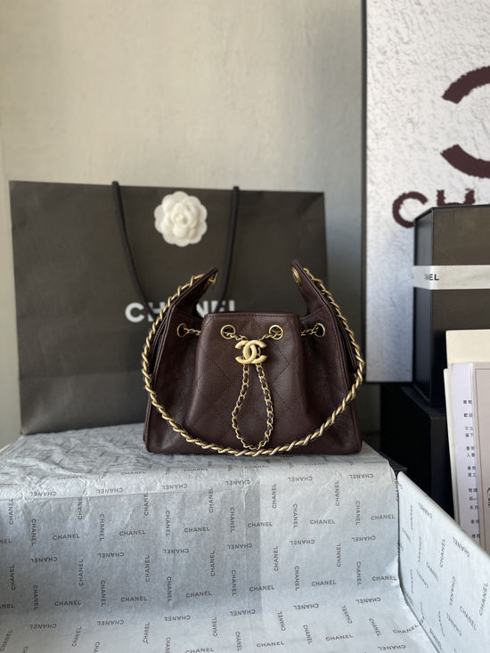 Chanel Hobo Drawstring Bucket Mini Bag AS5631