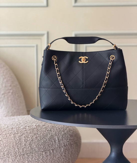 Chanel Quilted Suede Bag AS5634