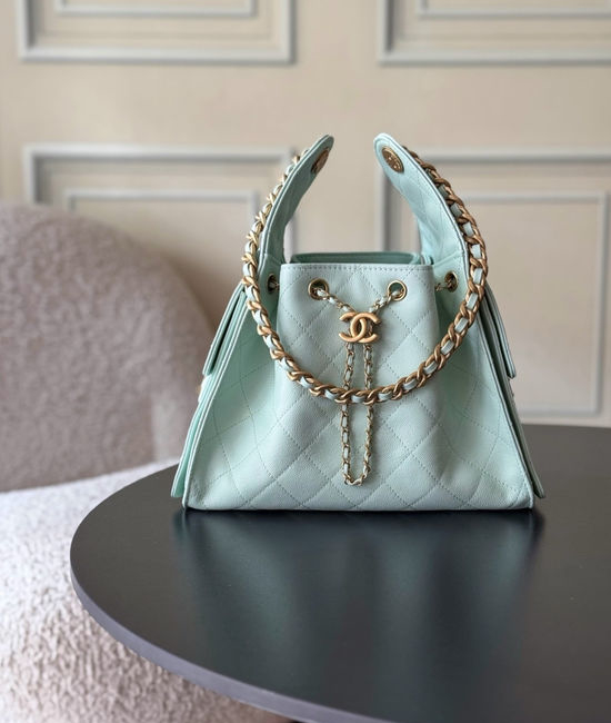 Chanel Hobo Quilted Leather Shoulder Bag AS5293