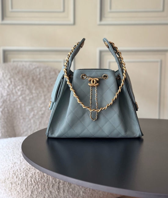 Chanel Hobo Quilted Leather Shoulder Bag AS5293