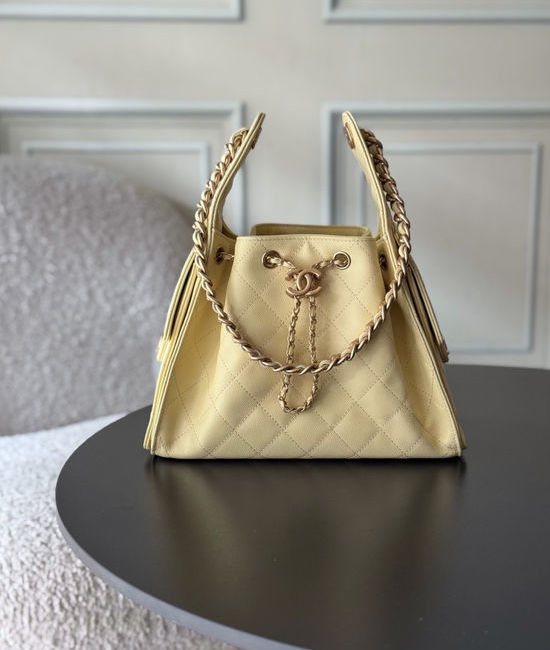 Chanel Hobo Quilted Chain Shoulder Bag AS5293
