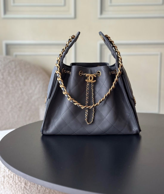 Chanel Hobo Quilted Chain Shoulder Bag AS5293
