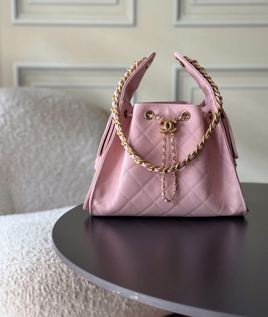 Chanel Hobo Quilted Chain Shoulder Bag AS5293