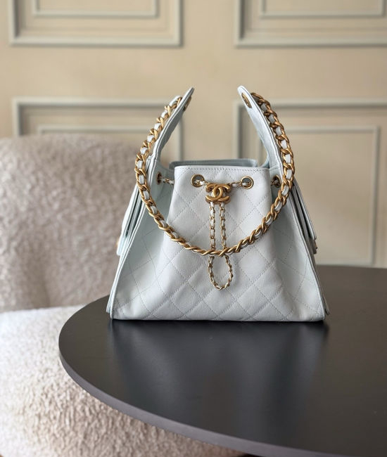 Chanel Hobo Quilted Chain Shoulder Bag AS5293