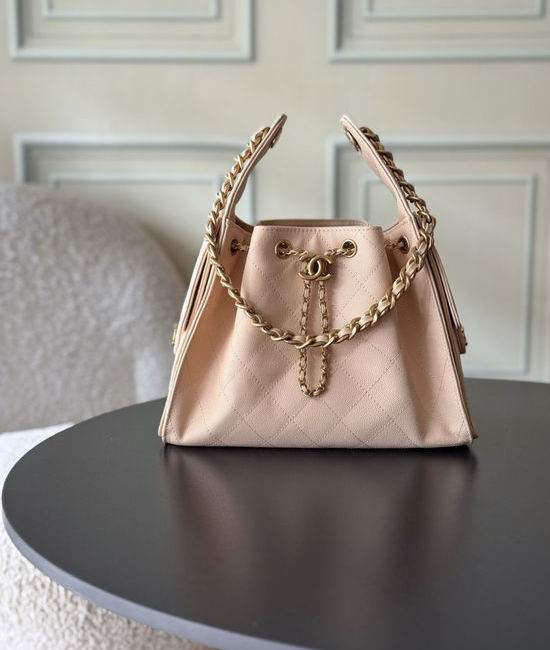 Chanel Hobo Quilted Chain Shoulder Bag AS5293