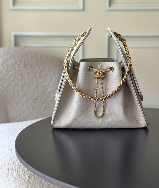 Chanel Hobo Quilted Chain Shoulder Bag AS5293