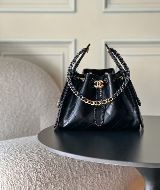 Chanel Hobo Quilted Chain Shoulder Bag AS5293