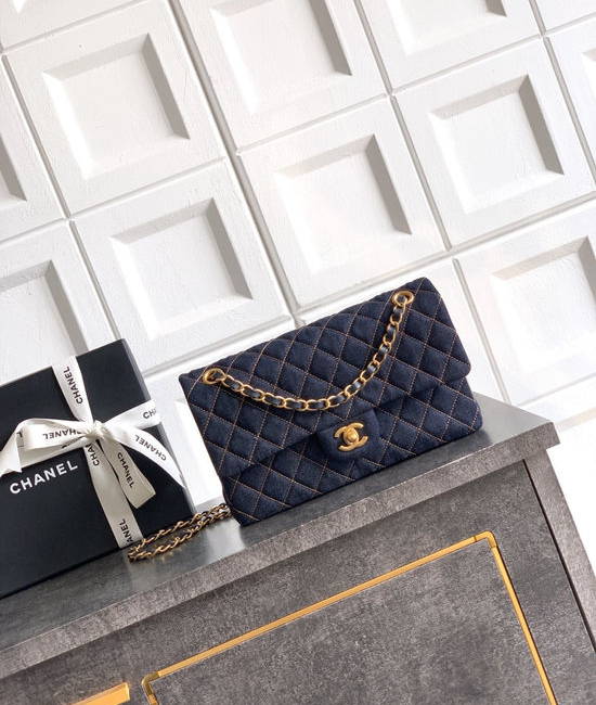 Chanel 2.55 Flap CF Denim Shoulder Bag AS1112
