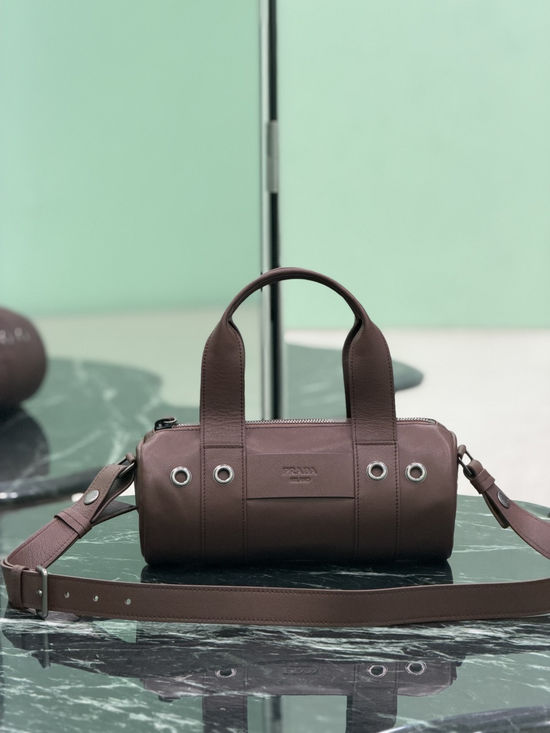 Prada Classic Series Sporty Leather Handbag 1BB161