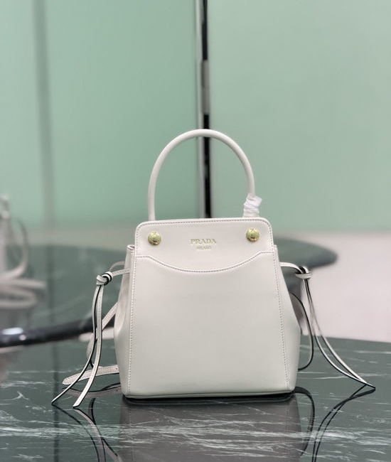 Prada Carry Leather Handbag 1BA496