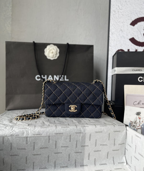 Chanel Denim Flap Chain Shoulder Bag 1116