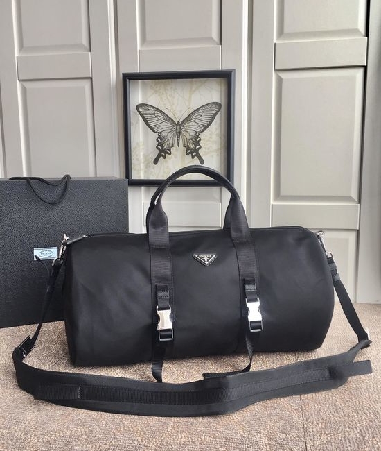 Prada Travel Bag Nylon Metal Hardware 2VC015