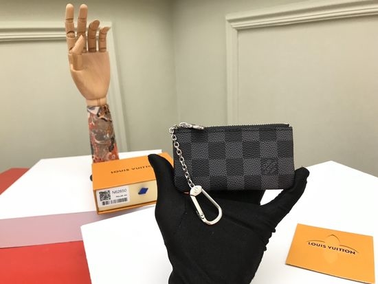 Louis Vuitton LV Wallet Clutch Damier Graphite Card Holder N62650