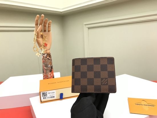 Louis Vuitton LV Slender Monogram Eclipse Wallet N61208