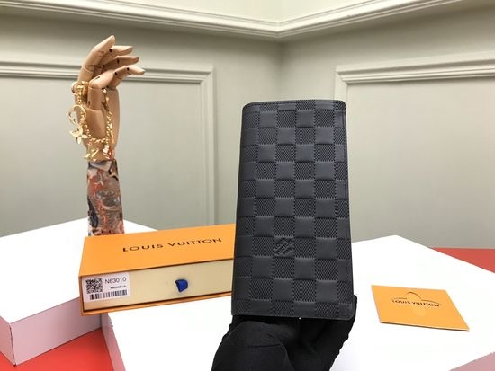 Louis Vuitton LV Brazza Wallet Damier Graphite N63010