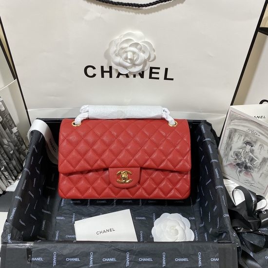 Chanel Medium Caviar Leather Flap Bag 1112