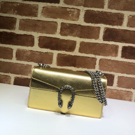 Gucci Handbag Rhinestone Golden 499623