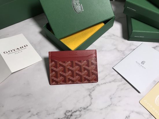 Goyard Signature Card Holder with Custom Leather 10990