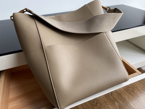 Celine Sangle Seau Togo Leather Bucket Bag 3137