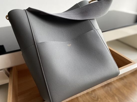 Celine Sangle Seau Togo Leather Bucket Bag 3139